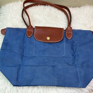 Longchamp Le Pliage Blue Shopping Bag